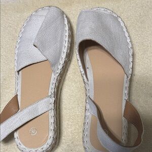 Women's White Espadrille Sandals